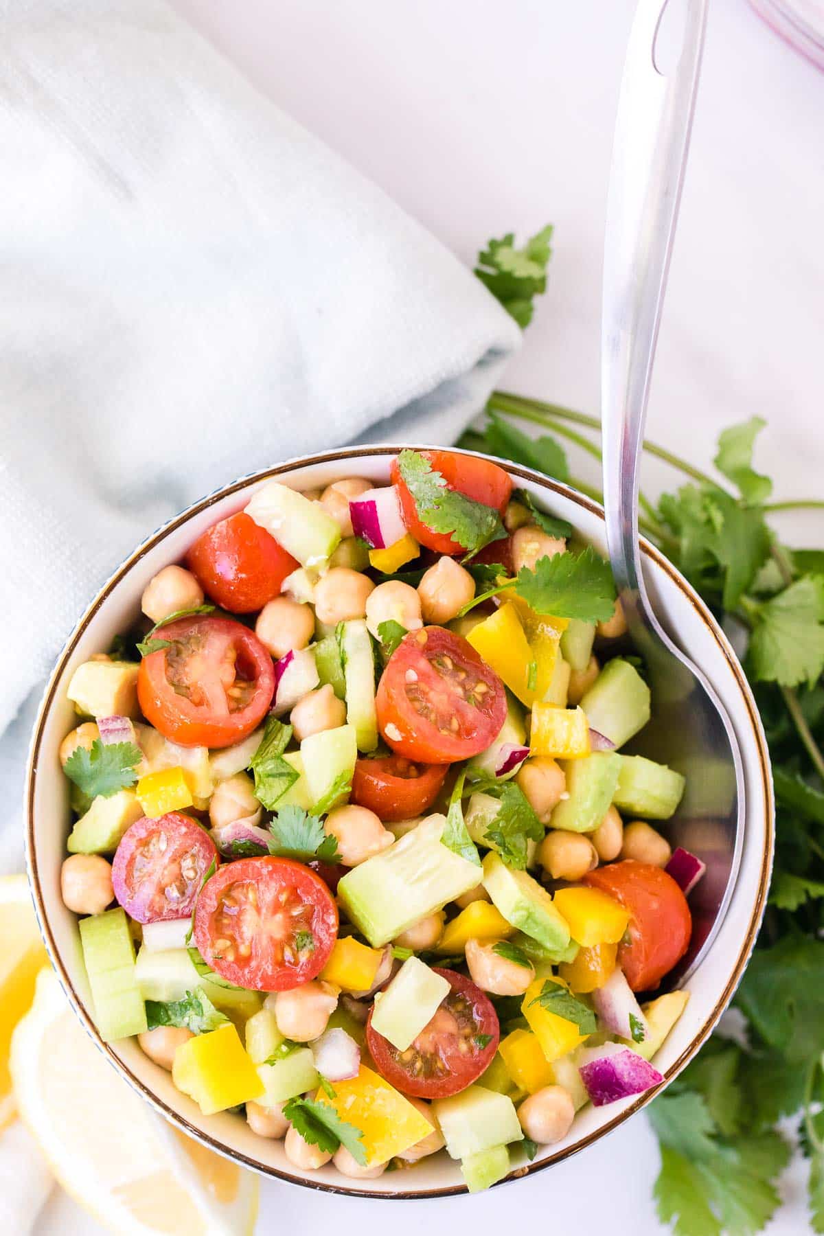 Chickpea Salad overhead