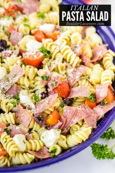 Italian Pasta Salad recipe - Fast & Easy! - Boulder Locavore