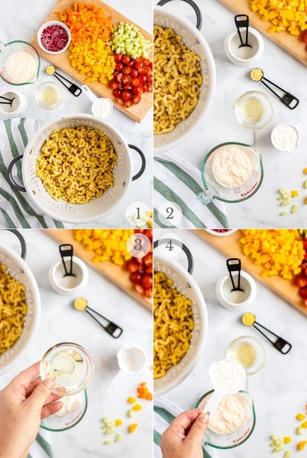 Macaroni Salad recipes steps (photos) 1-4