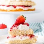 Strawberry Shortcake slice with cake in background title image
