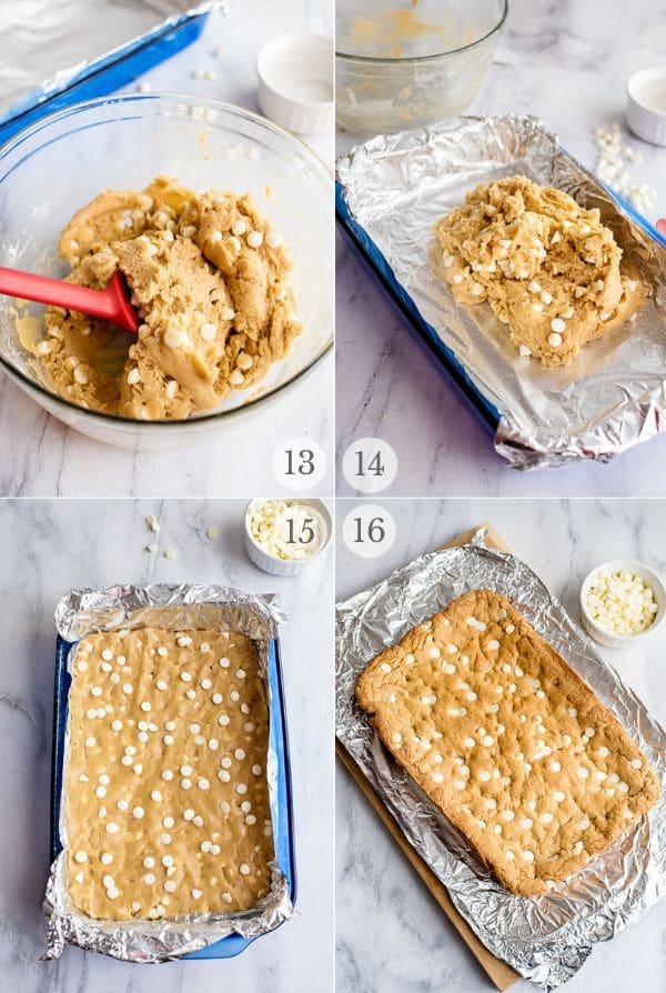 how to make Blondies - recipes steps 13-16