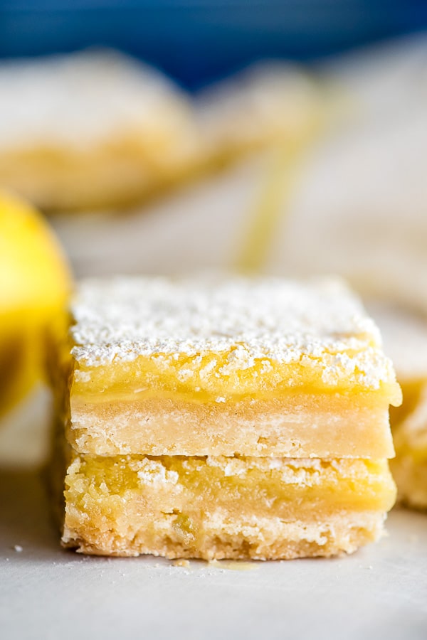 stack of two lemon bars