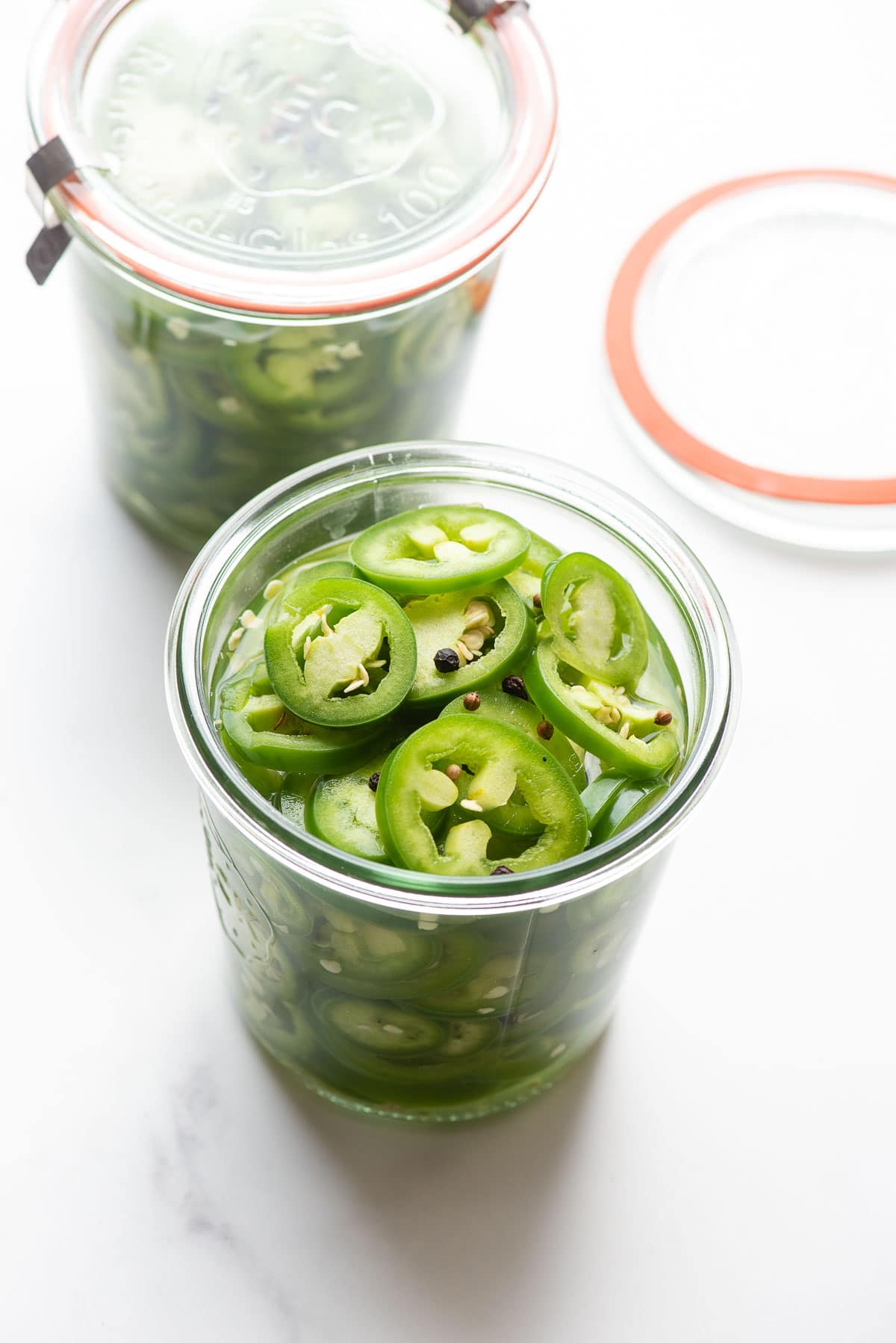 pickled jalapeno peppers in jars