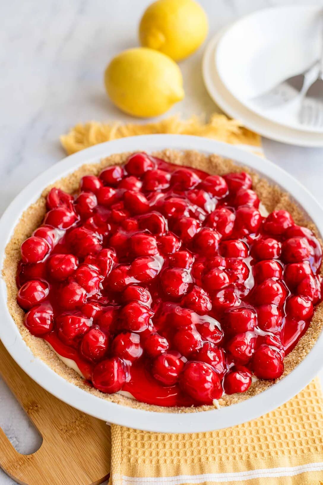 Cherry Cream Cheese Pie an EASY Dessert recipe Boulder Locavore