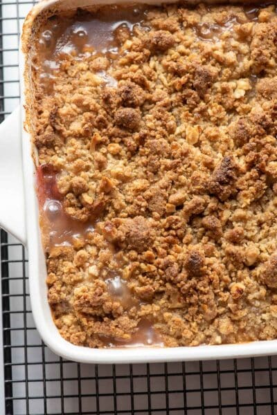 Easy Peach Crumble - a Classic Summer Dessert recipe - Boulder Locavore