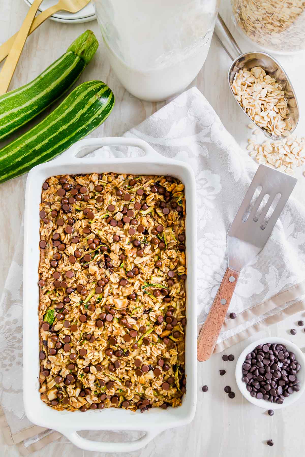 Baked Oatmeal with chocolate chips