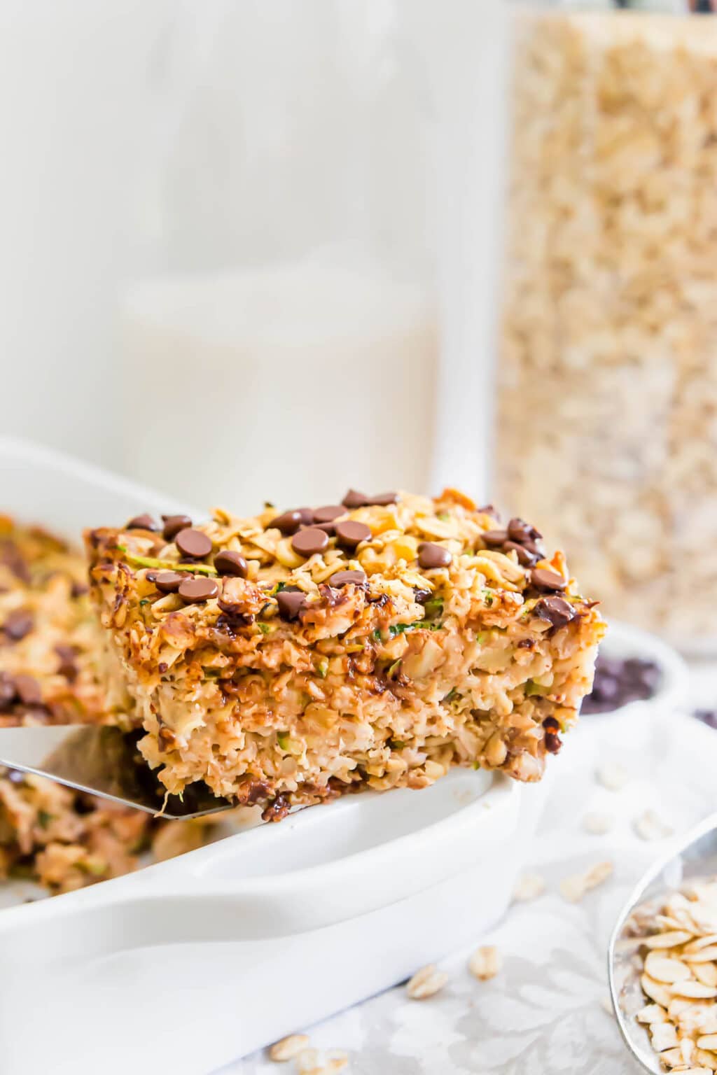 Baked Oatmeal with Chocolate Chips Boulder Locavore