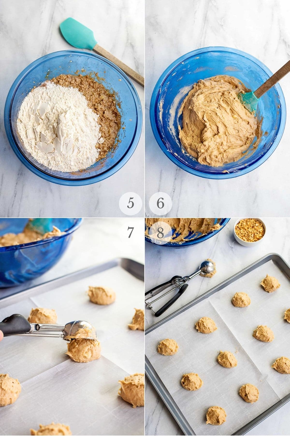 Banana Bread Cookies recipes steps 5-8