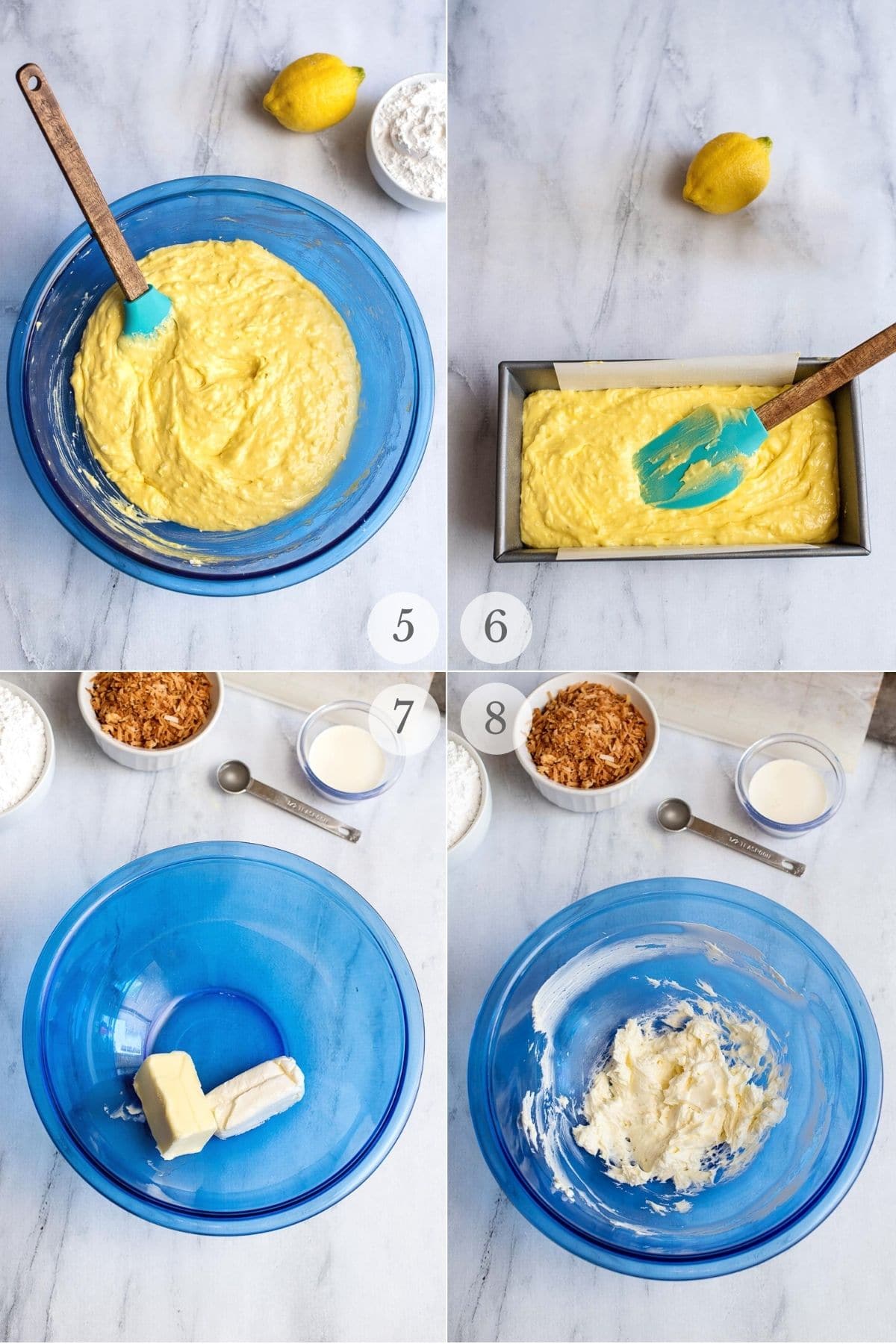 Lemon Coconut Cake recipe steps 5-8 a