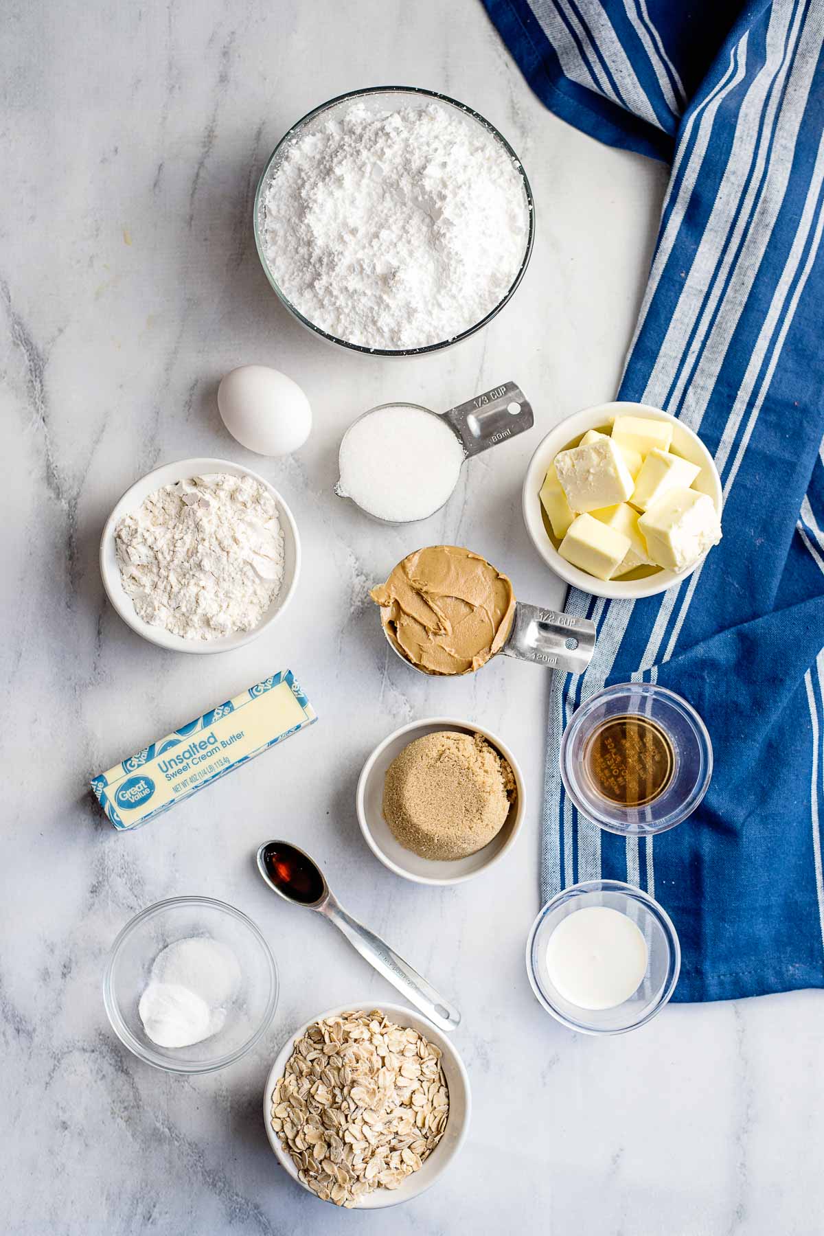 peanut butter oatmeal sandwich cookies ingredients