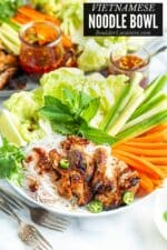 Vietnamese Noodle Bowl with Lemongrass Chicken - Boulder Locavore