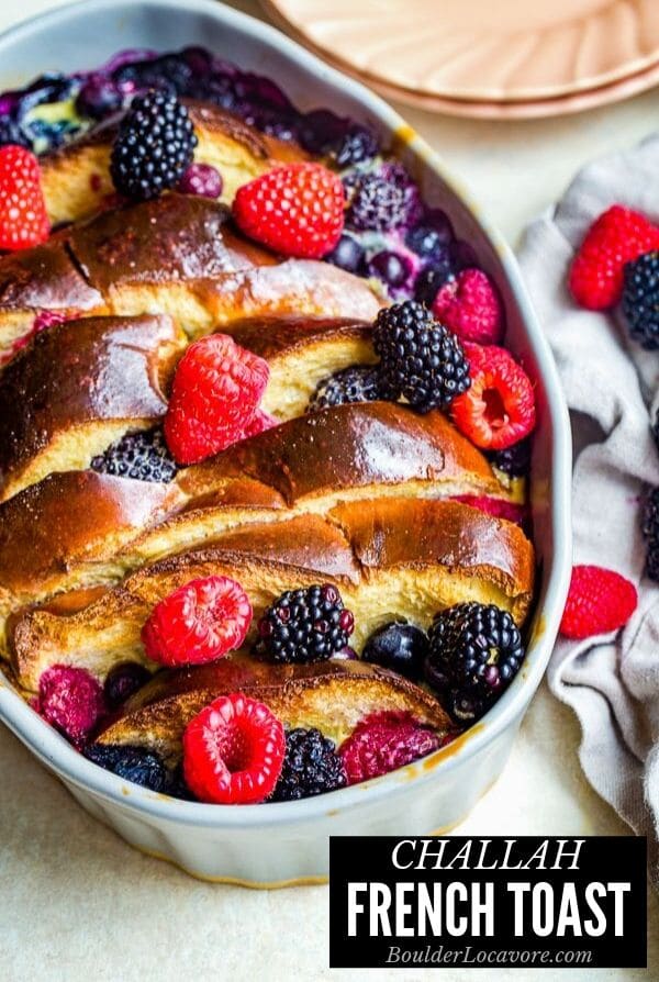 Challah French Toast in pan