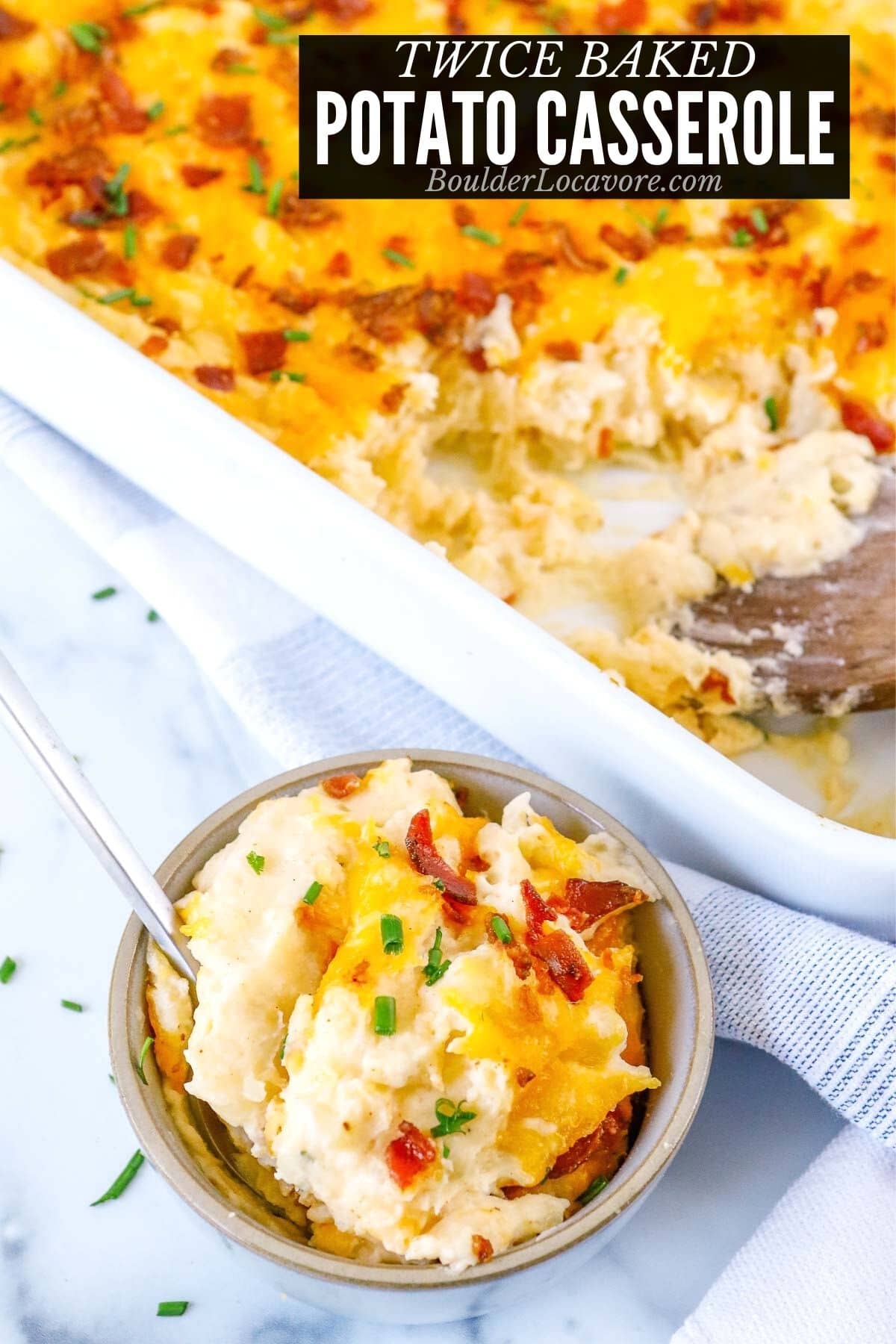 TWICE BAKED POTATO CASSEROLE TITLE IMAGE