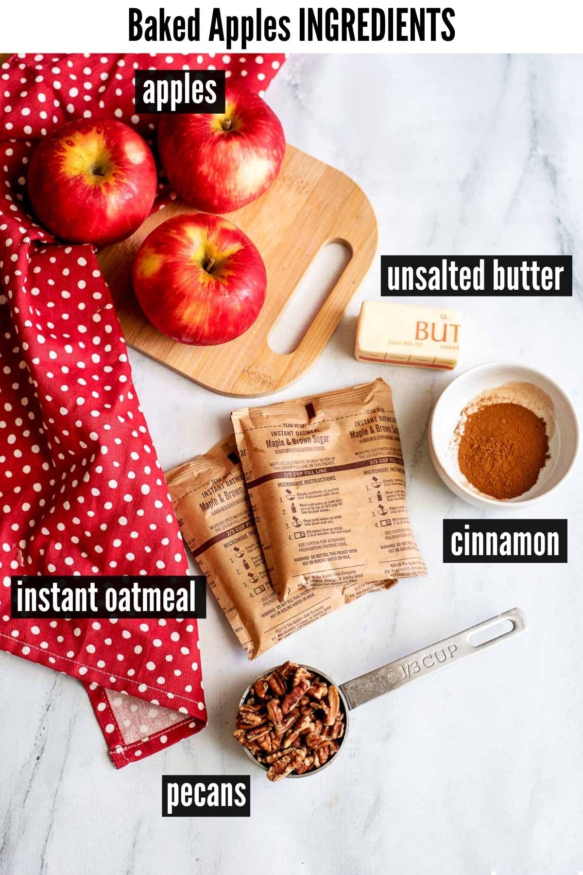 baked apples ingredients