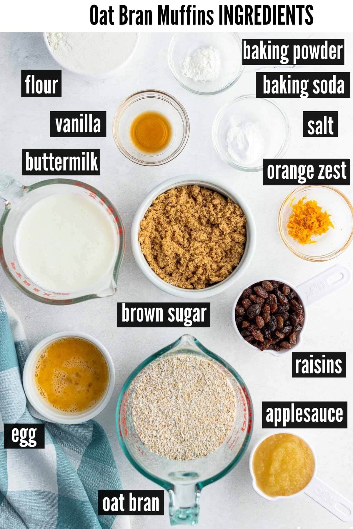 bran muffin ingredients