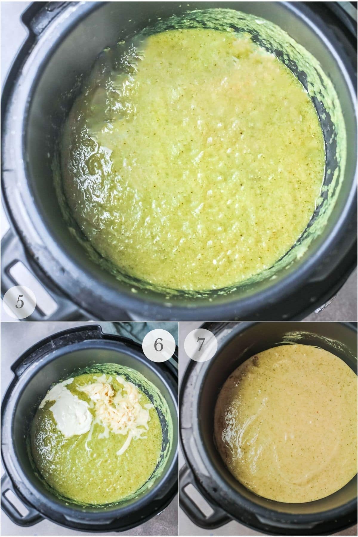 broccoli cheese soup recipe steps 5-7