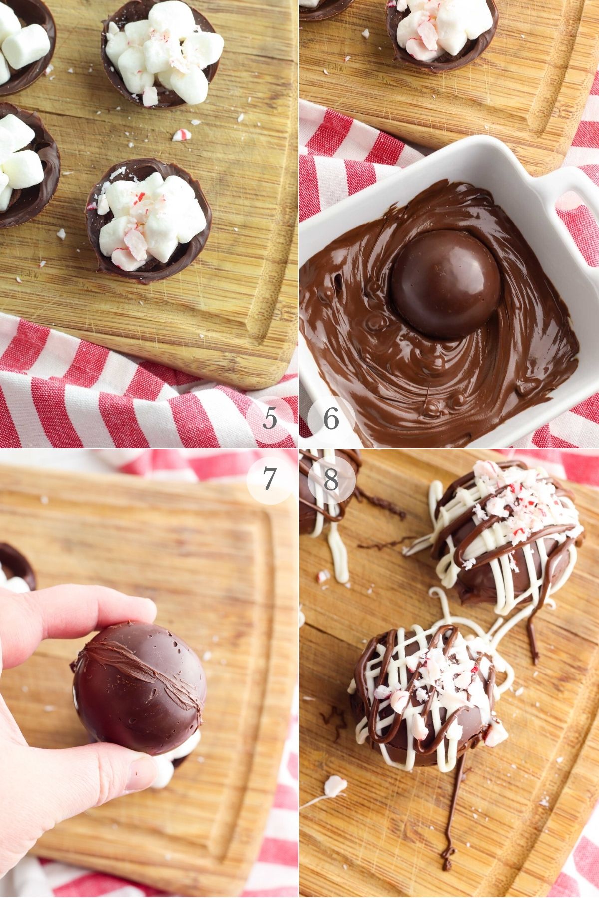 hot chocolate bombs recipe steps 5-8