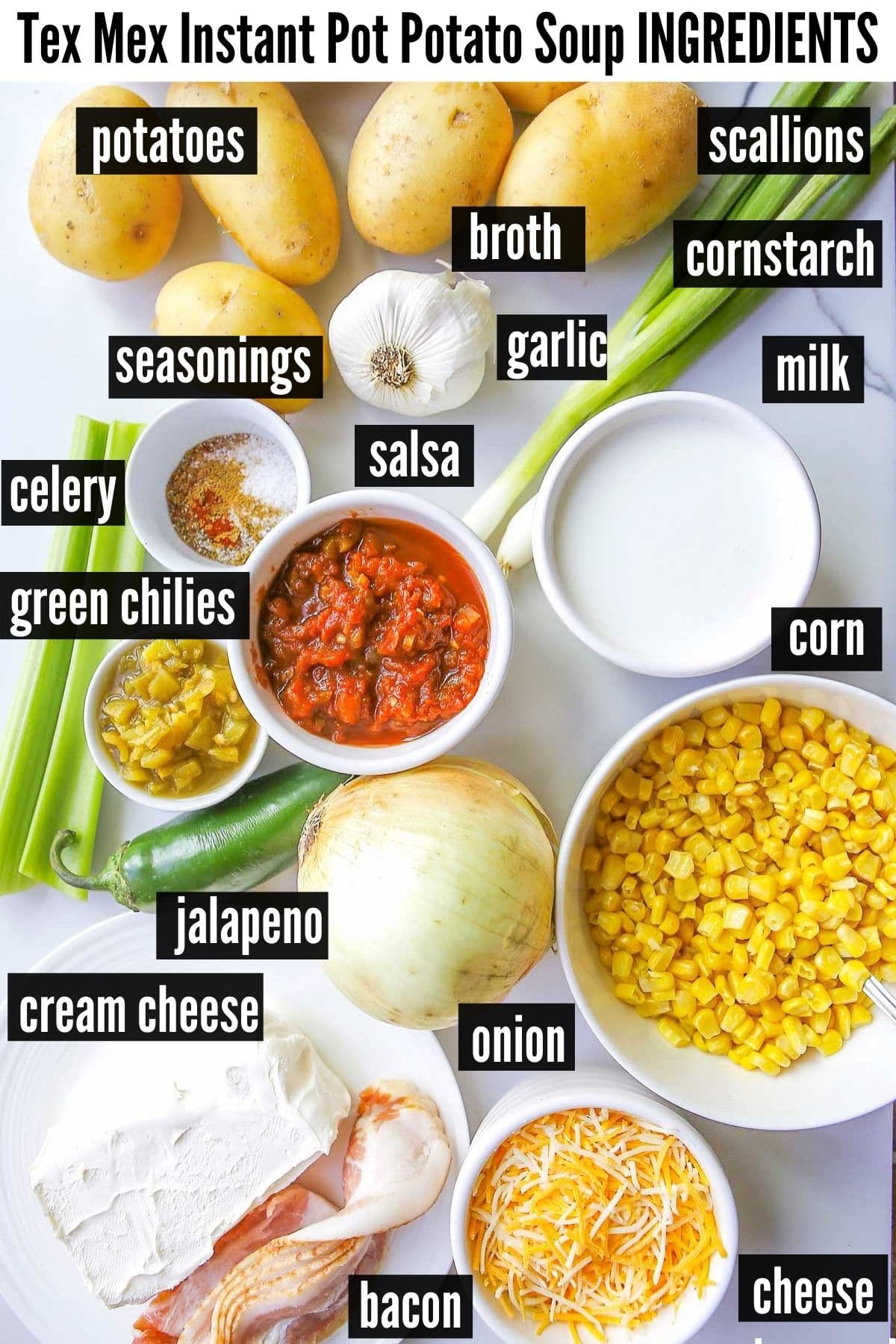 instant pot potato soup ingredients