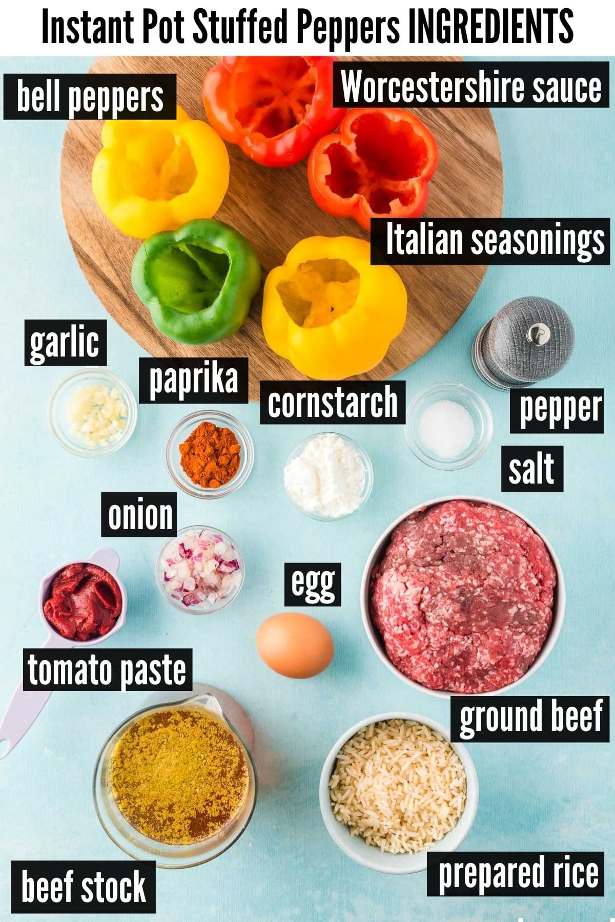 instant pot stuffed peppers ingredients