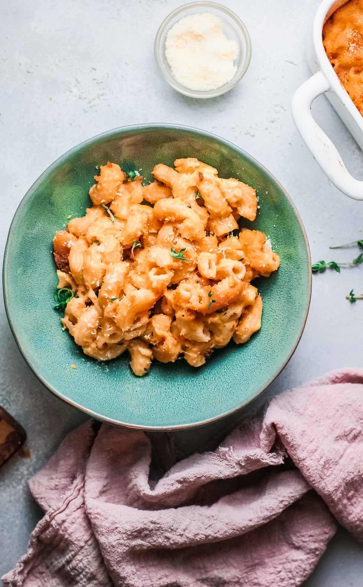 mac and cheese in a bowl