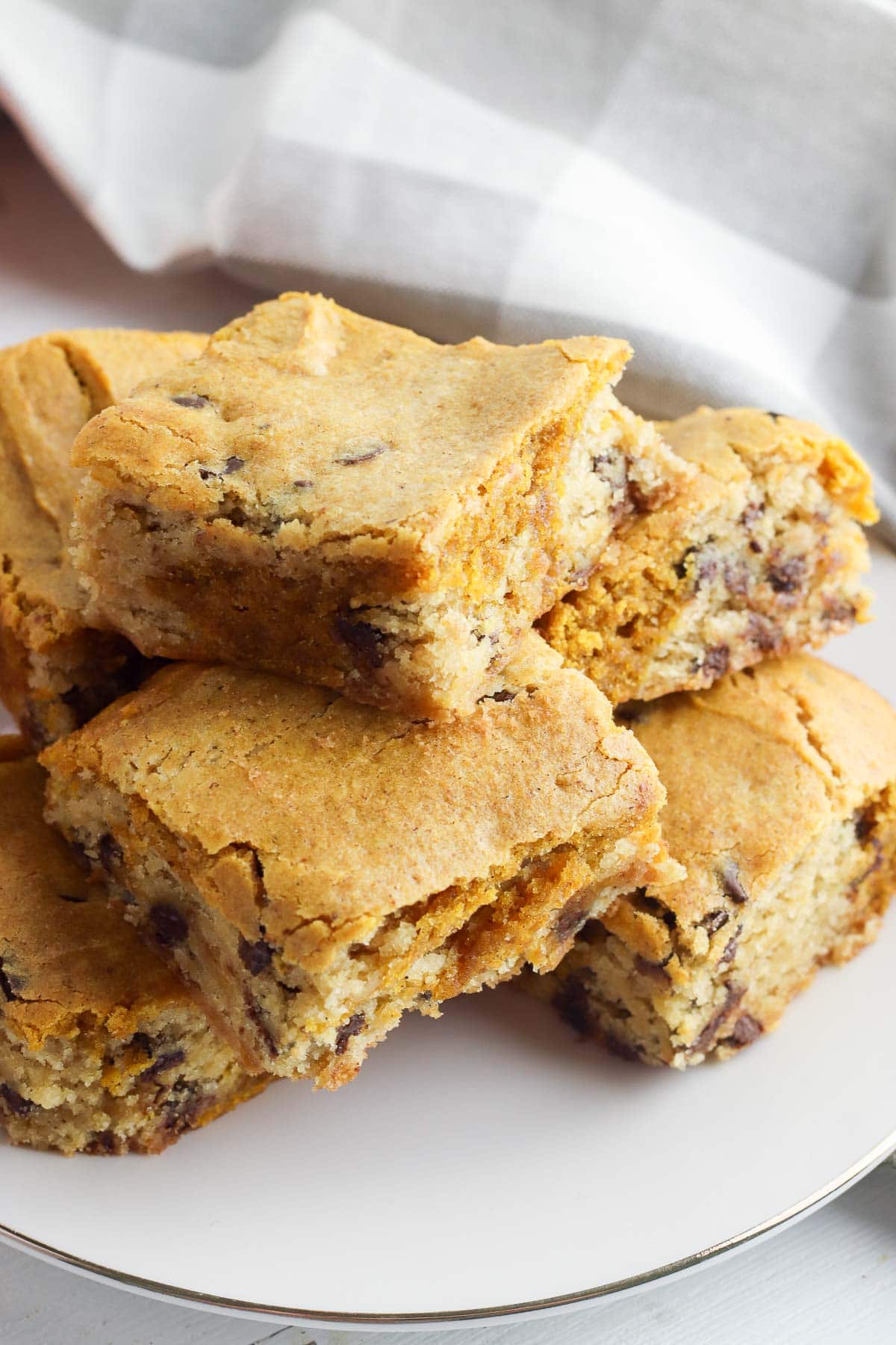 pumpkin blondies stack 