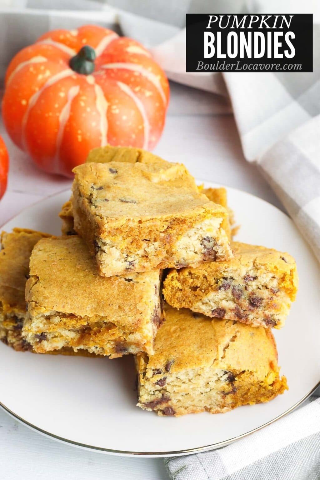 Pumpkin Blondies Recipe With Chocolate Chips Boulder Locavore 