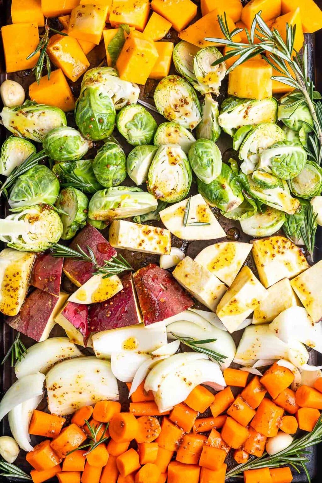 Oven Roasted Vegetables with Maple Mustard sauce Boulder Locavore