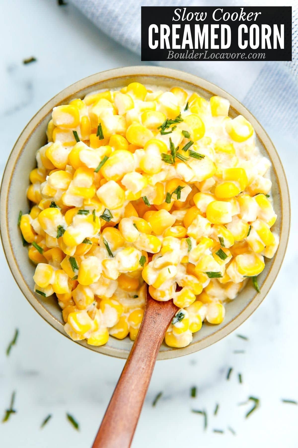 Slow Cooker Creamed Corn - Damn Delicious