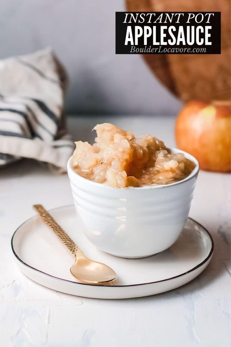 Instant Pot Applesauce recipe Fast & Easy Boulder Locavore