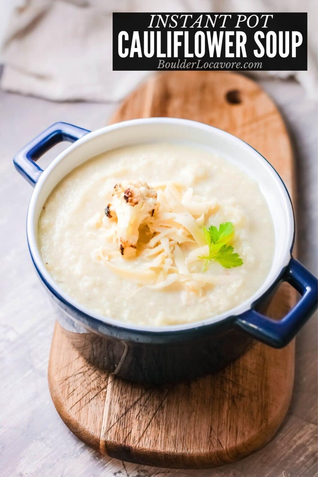 Cauliflower Cheese Soup Instant Pot & Crock Pot Boulder Locavore