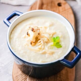 cauliflower cheese soup title image