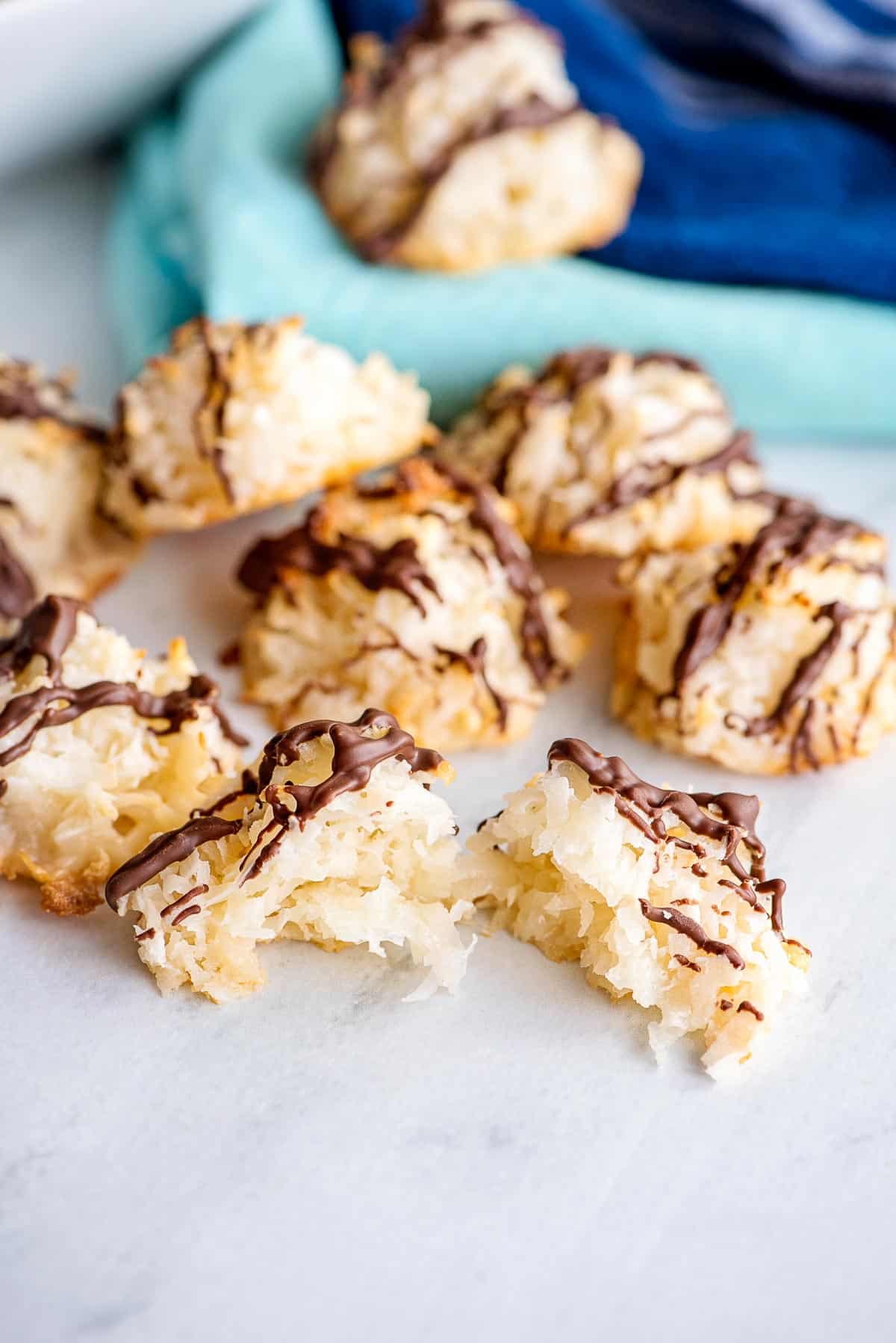 coconut macaroons inside 