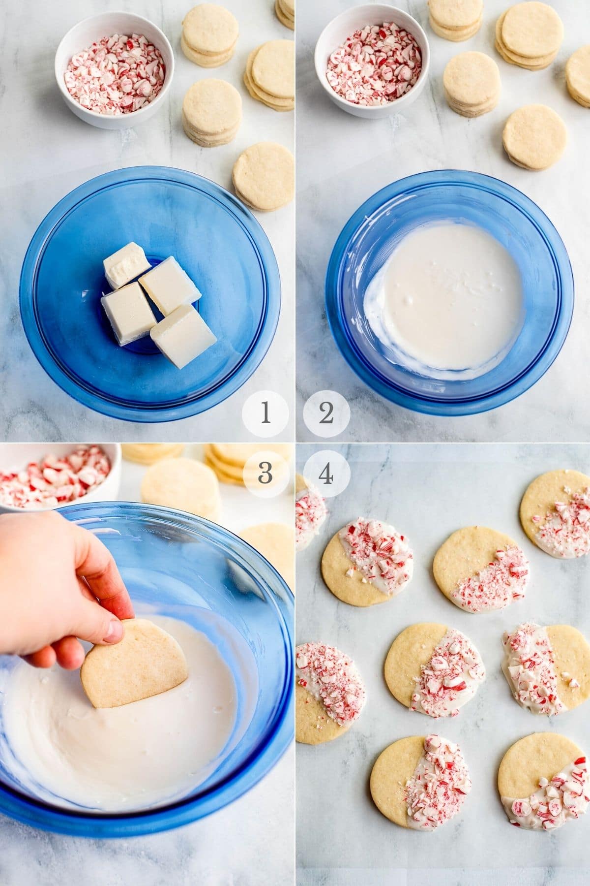 decorating butter cookies recipe steps 1-4