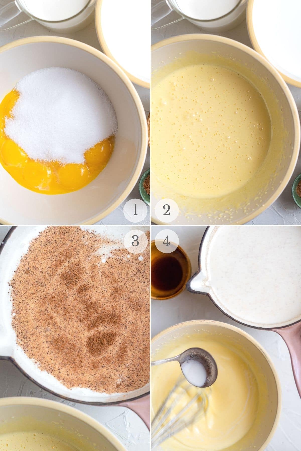 homemade eggnog recipes steps 1-4