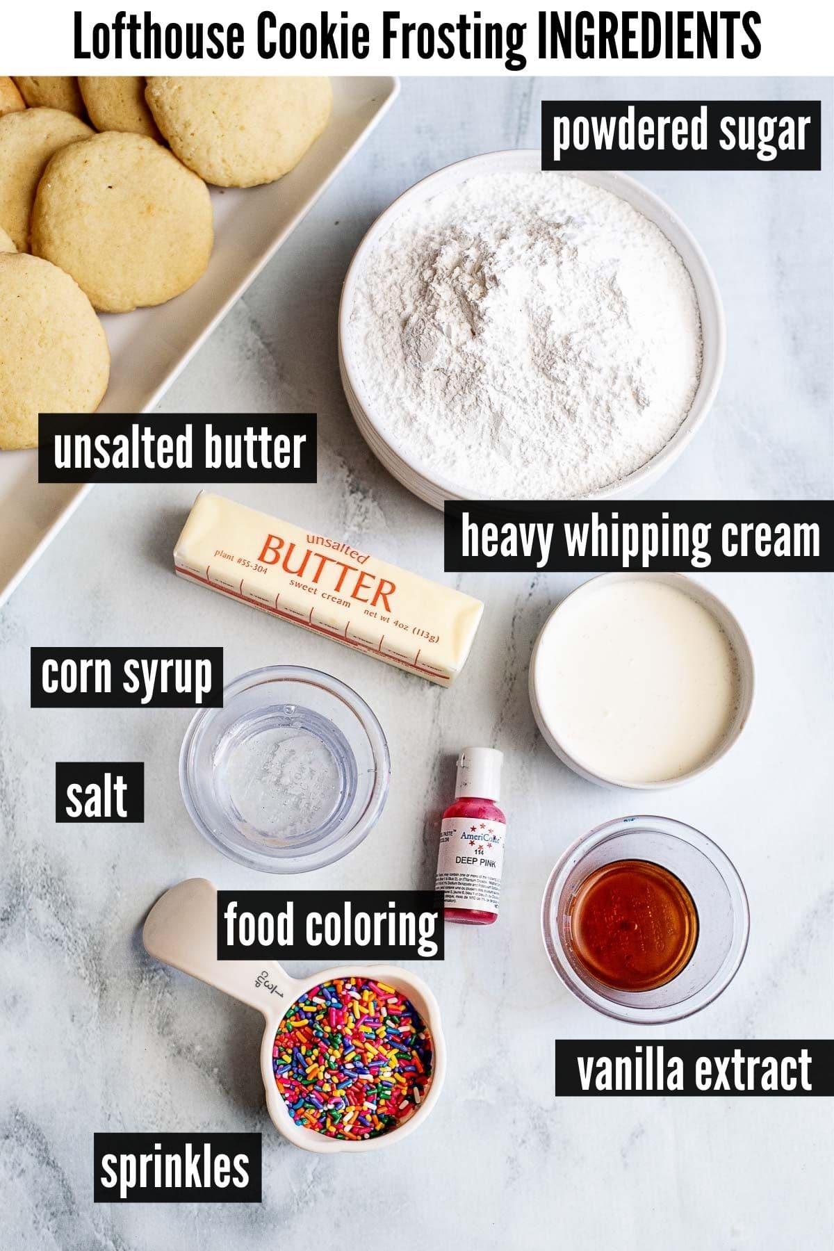 lofthouse cookie frosting (regular) ingredients