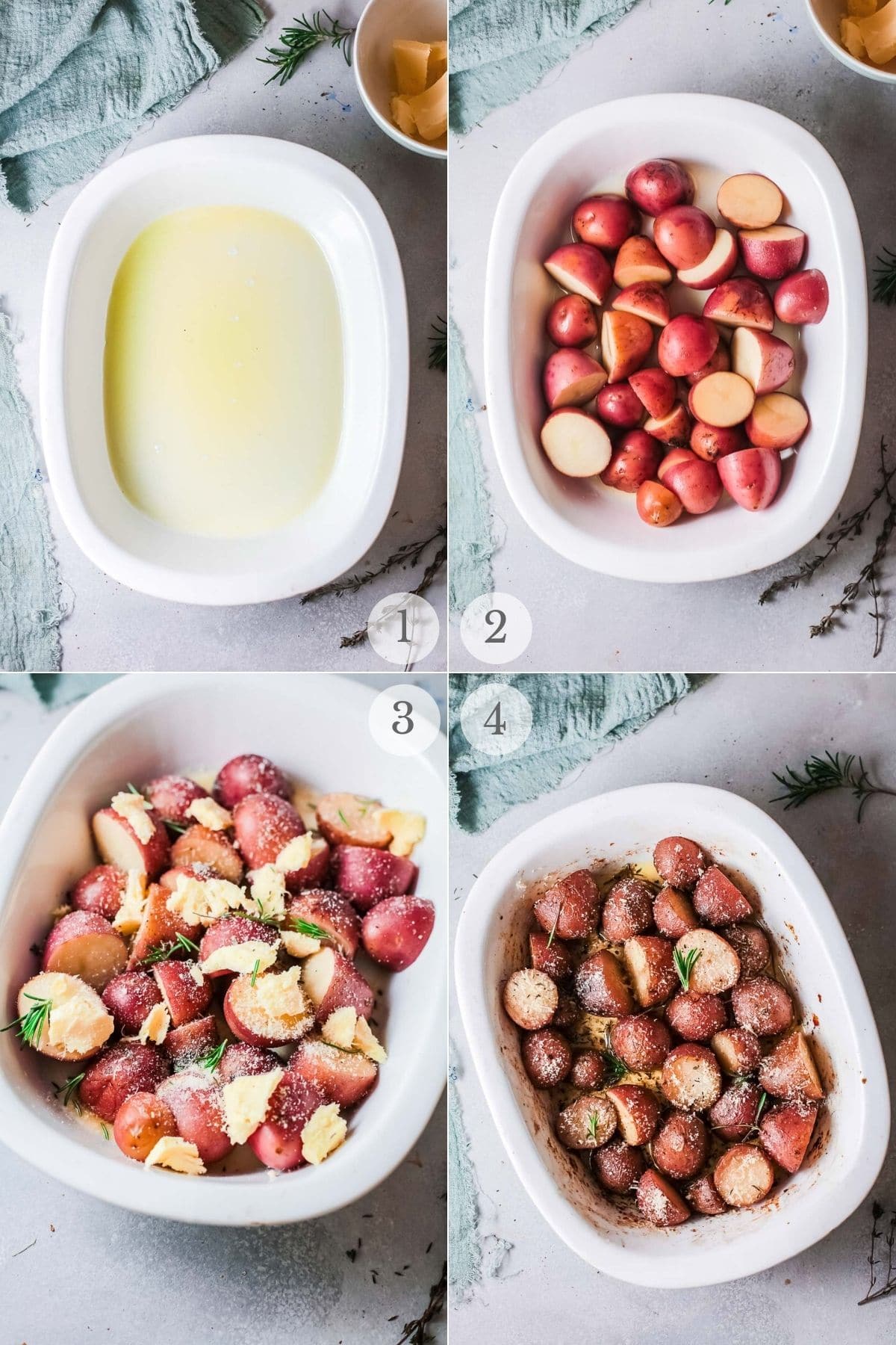 parmesan roasted potatoes recipe steps 1-4