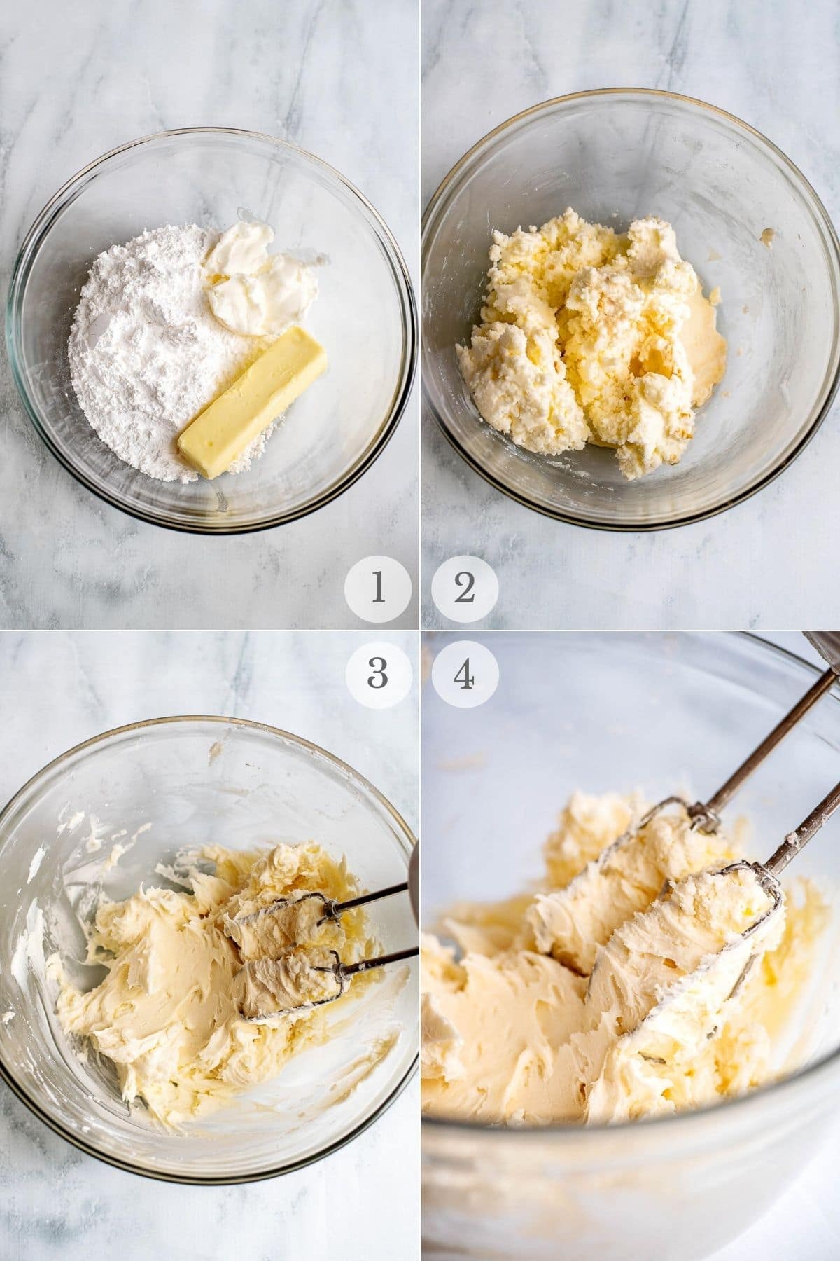 sugar cookie frosting recipe steps 1-4