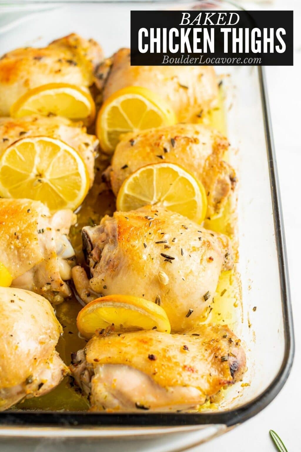 Baked Chicken Thighs recipe with Citrus flavors - Boulder Locavore