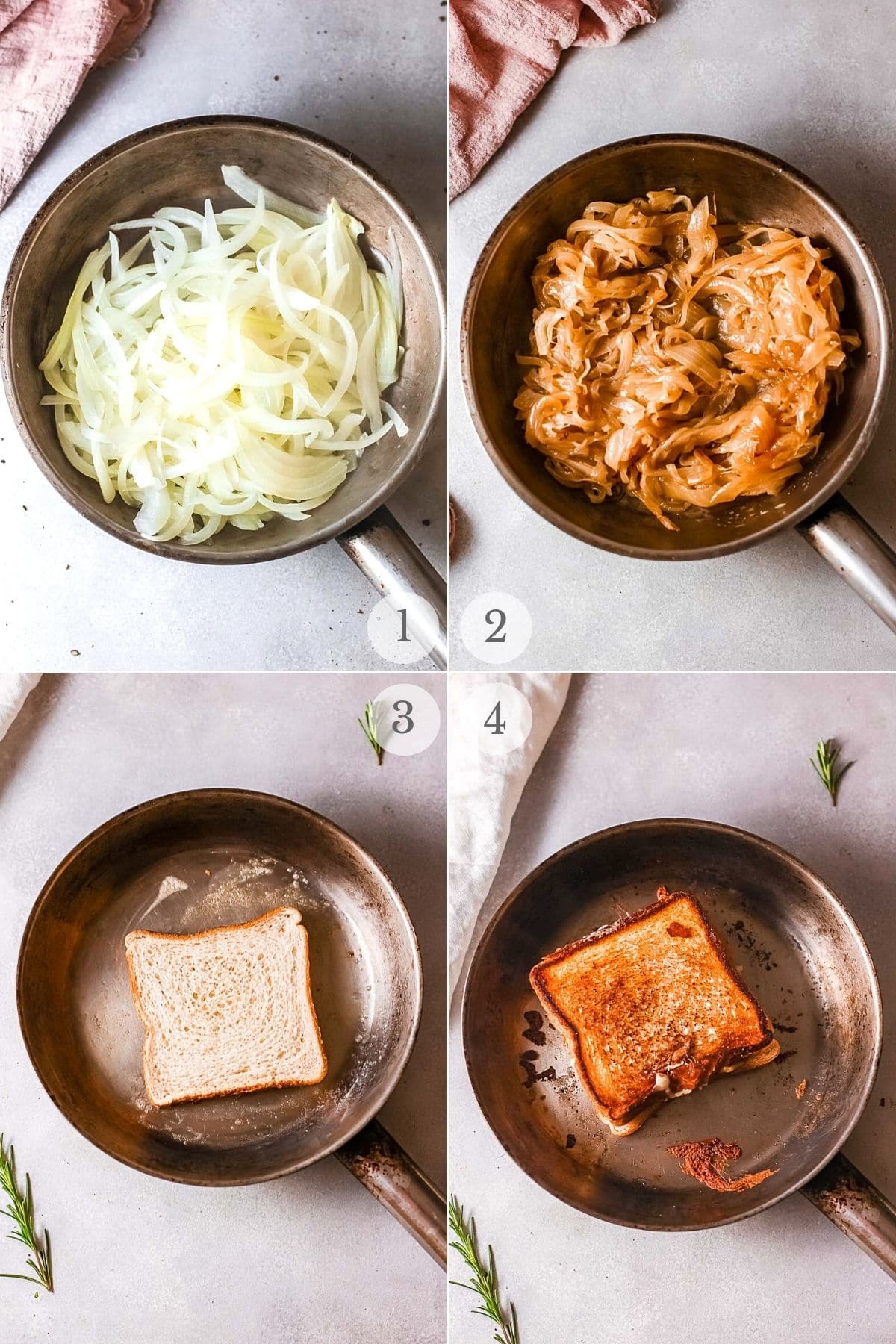 French Onion Grilled Cheese recipe steps