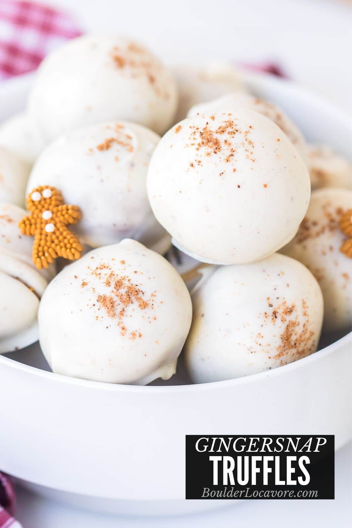 Gingersnap White Chocolate Truffles recipe | Boulder Locavore®