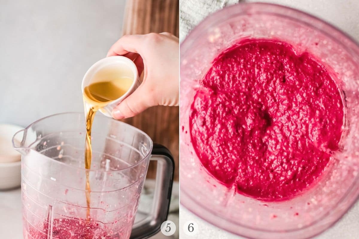 beet hummus recipe steps 5-6