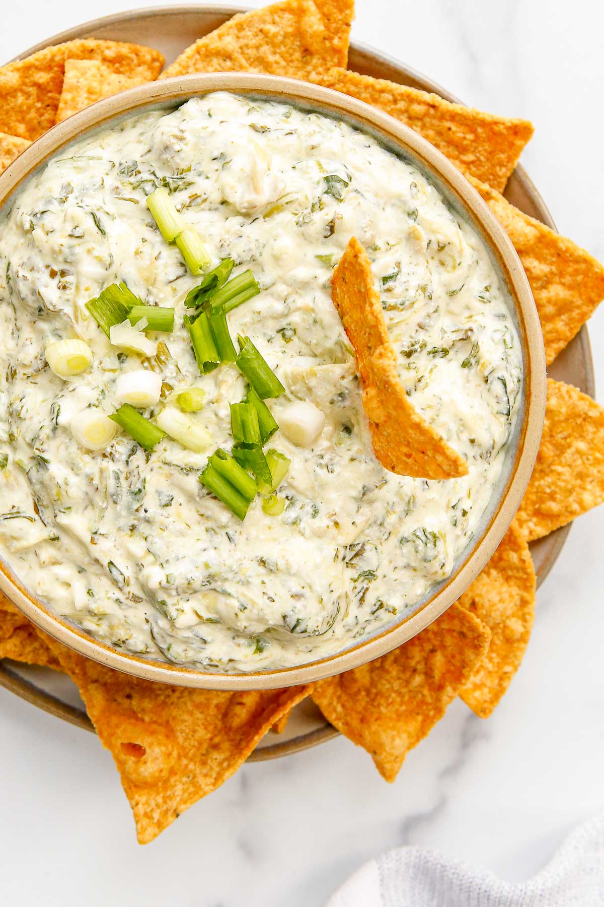 bowl of spinach and artichoke dip