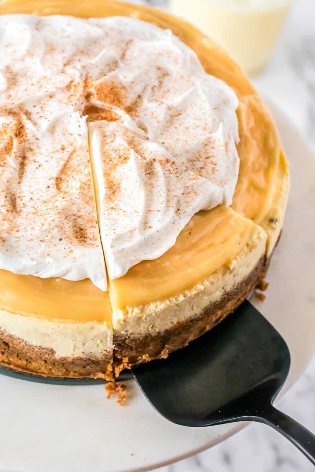 Creamy Eggnog Cheesecake Instant Pot recipe Boulder Locavore