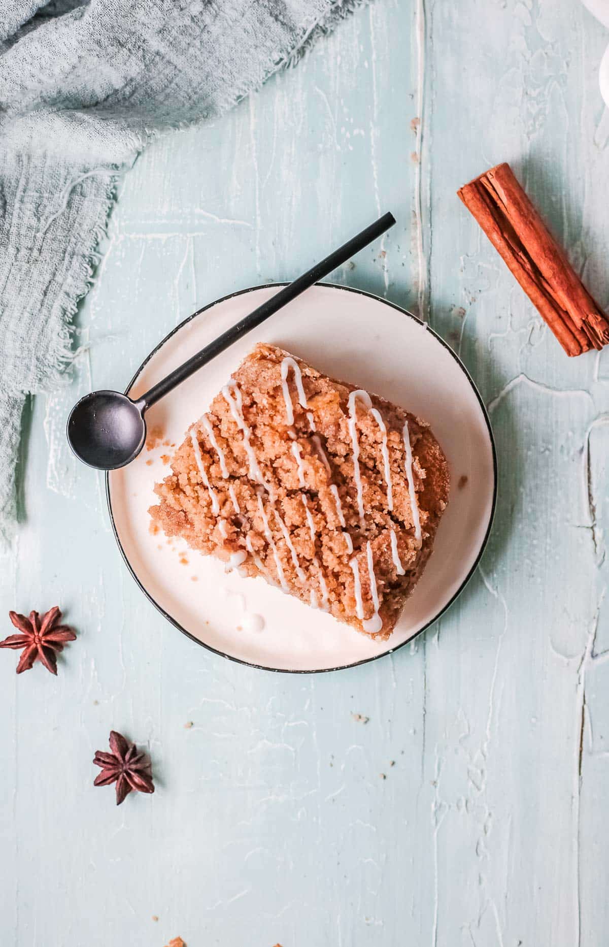 easy coffee cake overhead