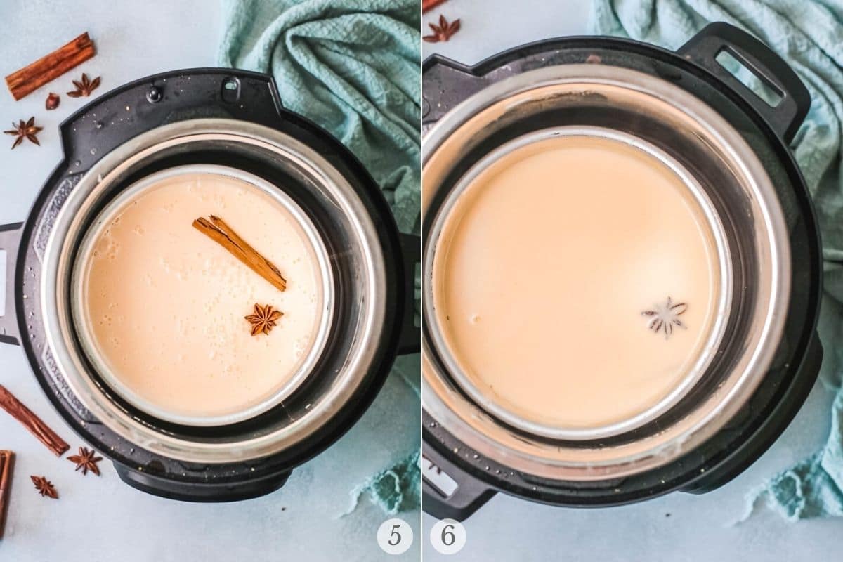 eggnog in the instant pot recipe steps 5-6