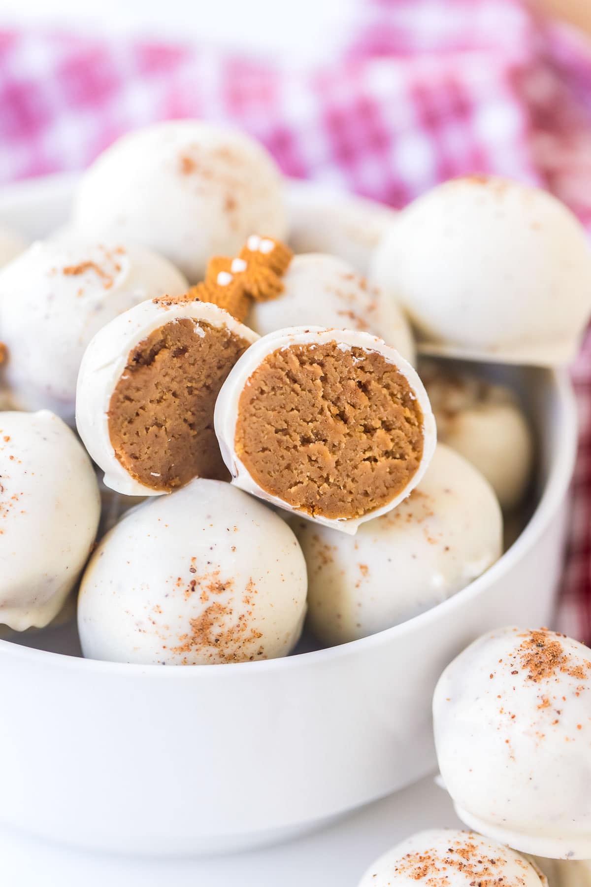 gingersnap white chocolate truffles 