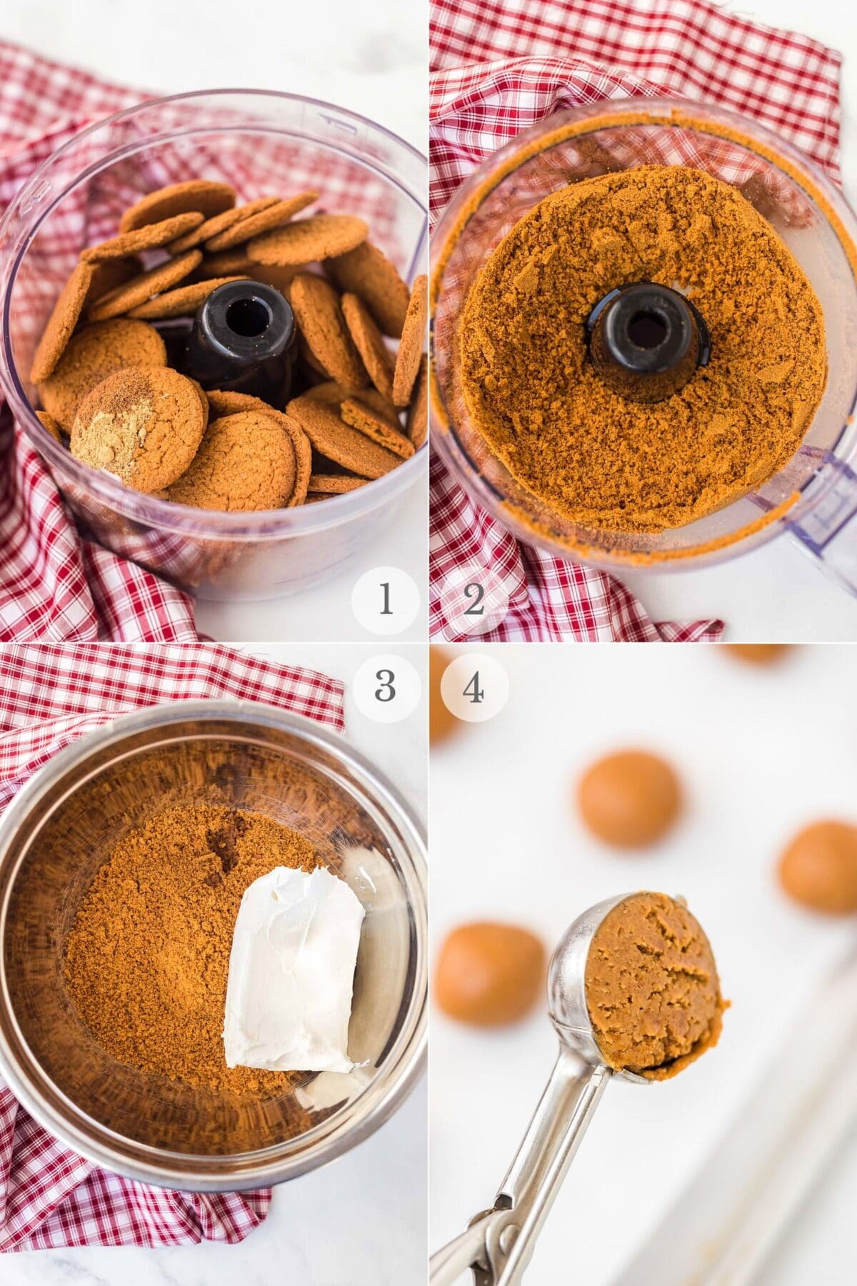 gingersnap white chocolate truffles recipe steps 1-4
