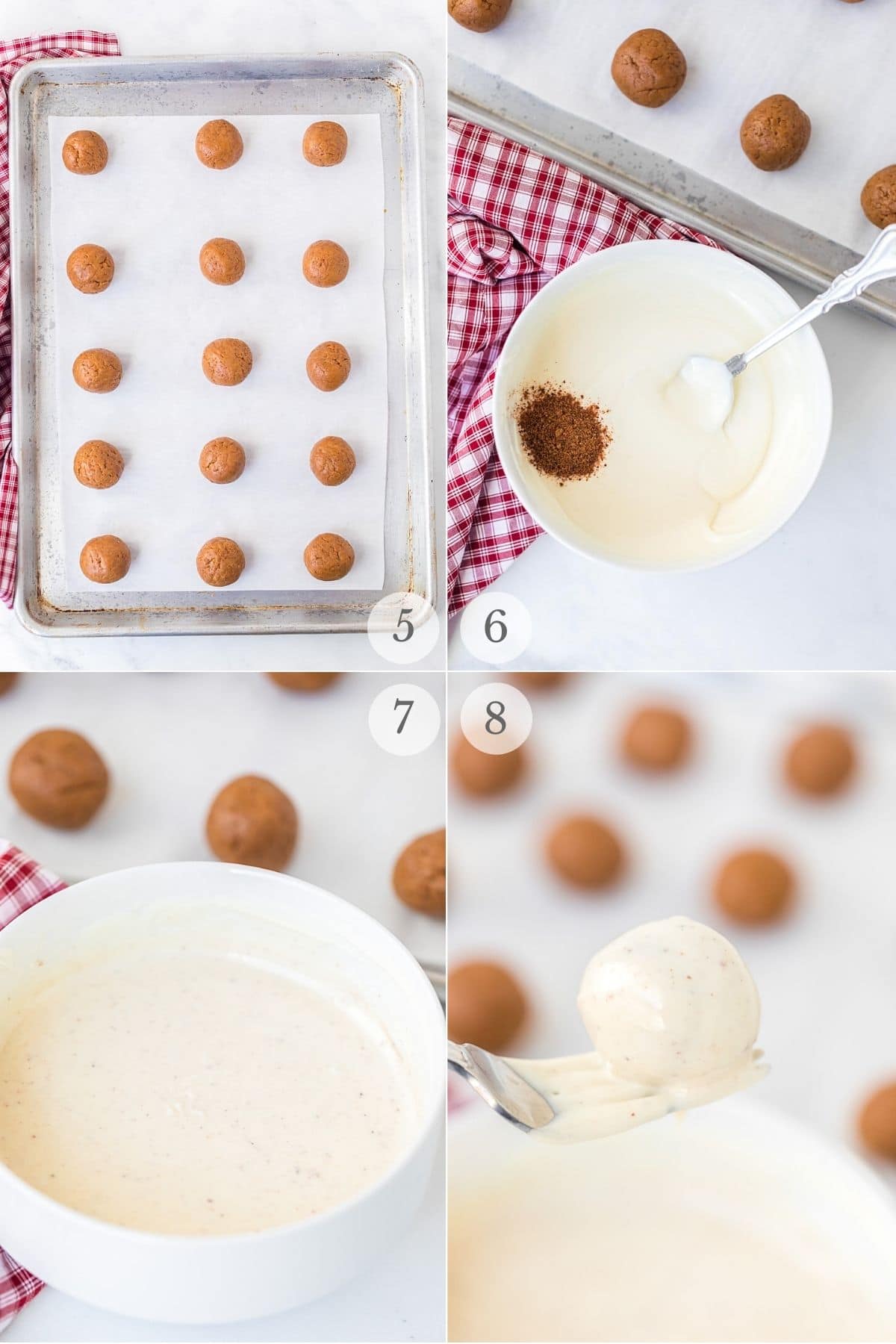 gingersnap white chocolate truffles recipe steps 5-8