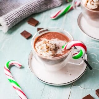 peppermint hot chocolate title