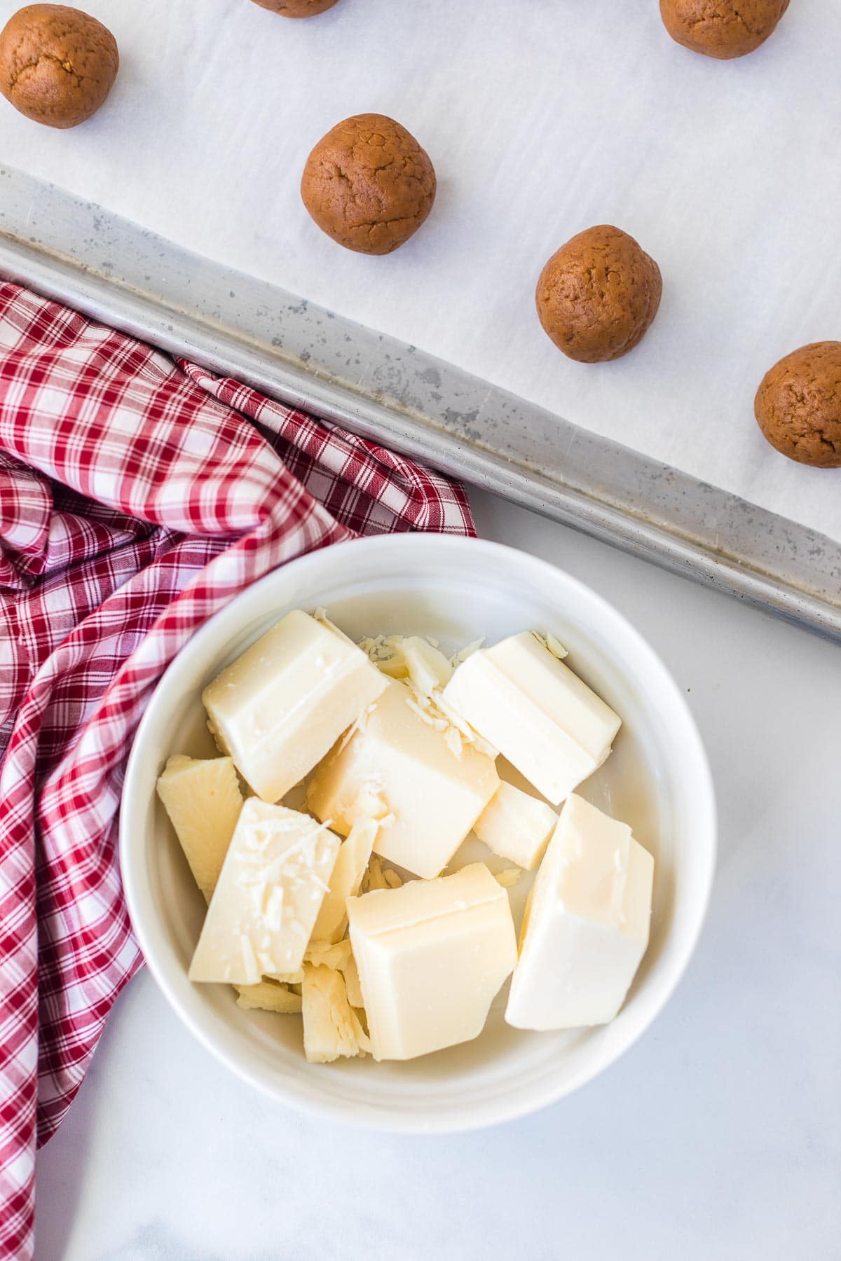 almond bark in a bowl